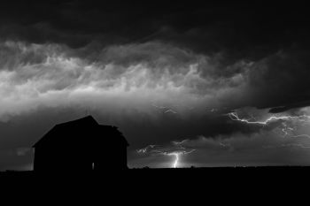 A summer storm in rural McCook County.