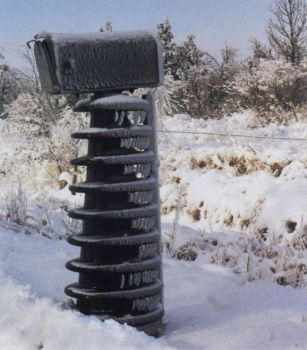 Janice Mikesell spotted this very sturdy mailbox near Canistota.