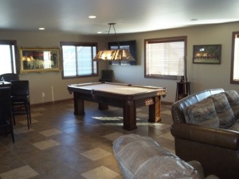 The pool table is an ideal educational tool for any guyshed-owning parent.