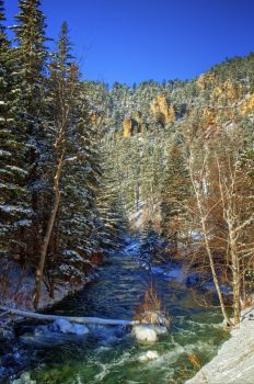 Spearfish Canyon in all its winter glory.