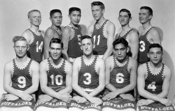 Gann Valley's starts included Marvin Speck (11), Alfred St. John (5) and the amazing Ray Deloria (6) who also had a tough home life but amazed his coach, teammates and spectators with his basketball abilities.