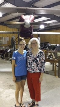 Kelsey Ortman and Cheryl Koch of the Heritage Hall Museum.