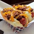 Melty gooeyness is essential for this deviled chili cheese dog recipe. (Click photo to enlarge)