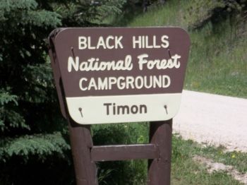 Entrance to Timon Campground. Click to enlarge photos.