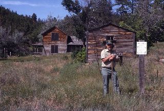 Forest Service archaeologist Dan Flemmer guided us around the Williams Ranch when we visited in 1992.