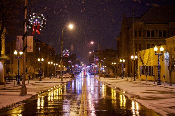Phillips Avenue in downtown Sioux Falls, December of 2013.