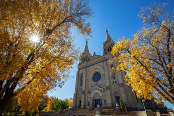 St. Joseph’s Cathedral of Sioux Falls on a perfect October day.