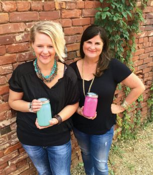 Carrie Jenson (left) and Amy Farley launched Stella's Paint in 2014.