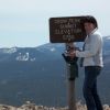 It may look like a pan of puffed-up Jiffy Pop, but reaching Crow Peak s summit  proved to be a hiking challenge for Lee Schoenbeck and his wife, Donna.