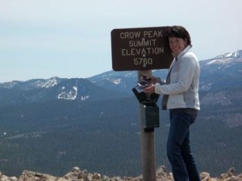 It may look like a pan of puffed-up Jiffy Pop, but reaching Crow Peak's summit  proved to be a hiking challenge for Lee Schoenbeck and his wife, Donna.