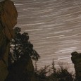 Multiple exposures of Palisades State Park s night sky were layered and adjusted to create this photo. Click to enlarge photos.