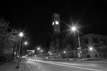 The Old Courthouse Museum and clock tower in downtown Sioux Falls.