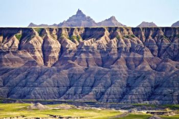 Erosion detail of a Badlands scene.