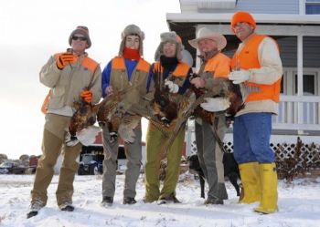 2012 Blogmore hunters Kevin Woster, Jake Schoenbeck, Lee Schoenbeck, Bill Walsh and Nick Nemec. Click to enlarge pictures.