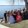 A beautiful daughter, a perfect dress and a bunch of good friends, all ready for prom.