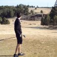 Jake Schoenbeck at the first tee box at Red Rock.