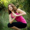 Special Projects Coordinator Rebecca Johnson teaches yoga in Yankton.