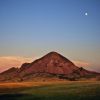 Moonrise above Bear Butte. Click to enlarge photos.