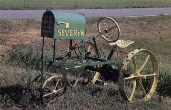 Bernie Hunhoff found this bit of old farm machinery south of Vivian.