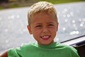 It's hard not to smile when you're spending a beautiful summer morning on the water.