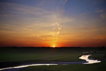 The east fork of the Vermillion River just north of Parker, SD.