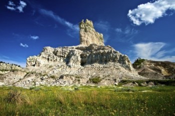 Site of a brutal battle in 1876, the Slim Buttes appear peaceful in this 2011 picture.
