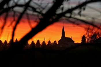 Zion Lutheran Church south of Hartford.