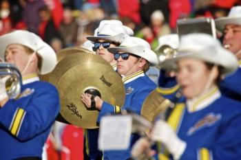 The Pride of the Dakotas at halftime.