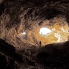 Some of the mines in the Black Hills were worked long enough to become very large caverns in the earth. This one west of Custer is no longer accessible to the public.