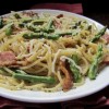 Asparagus Carbonara is a creamy showcase for fresh spring asparagus. Photo by Fran Hill.