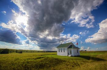 A little country schoolhouse in eastern Brookings County near Lake Hendricks.