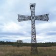 A 38-foot iron cross adorns the family cemetery at Brett and Tammy Prang s Frying Pan Guest Ranch. Photo by Bernie Hunhoff.