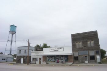 Hardware stores like Hogen's in Kadoka are among the businesses threatened by the rural population drain. 2004 Kadoka photo by Bernie Hunhoff.