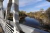 A modern bridge over Turtle Creek in Redfield.