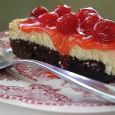 Celebrate Cheesecake Day early with some brownie cherry cheesecake goodness.