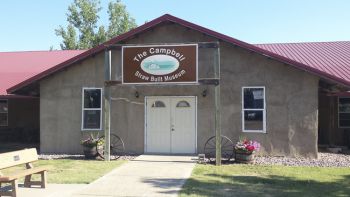 The Miner County town of Carthage is home to the Straw Bale Built Museum. (click to enlarge photos)