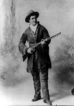 Calamity Jane in 1895. Photo by H. R. Locke.