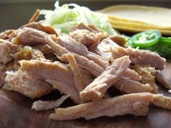 Versatile slow-cooked, shredded pork tastes great in tacos, enchiladas, sandwiches, soups and more. Photo by Fran Hill.