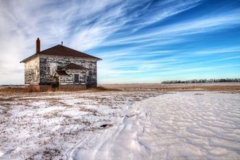 An abandoned schoolhouse in north Codington County taken on Jan. 10.