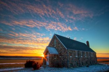 Our Savior's Lutheran Church along the James River south of Menno.