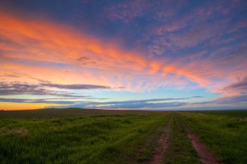 Sunset clouds in the northern sky taken on the border of Harding and Perkins county not far from the tiny community of Ralph.