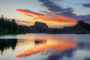 My last sunset photo over Sylvan Lake.