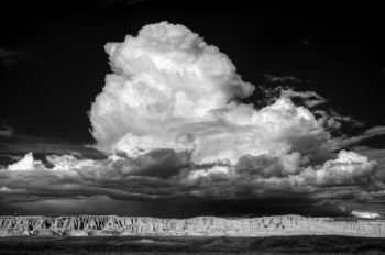 A thunderhead above Buffalo Gap National Grasslands.