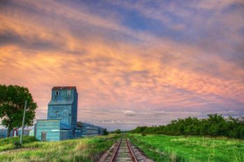 After the storm on Betts Road, west of Mitchell.