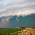 An approaching storm over Highway 212 in Codington County.