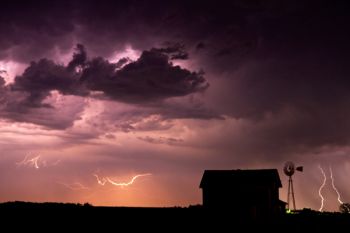 A night storm in McCook County.