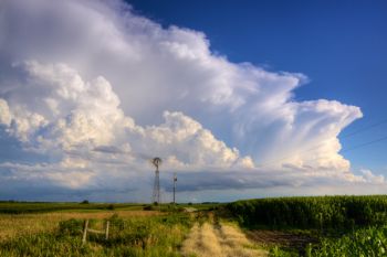 Thunderclouds as seen from southern Lincoln County.