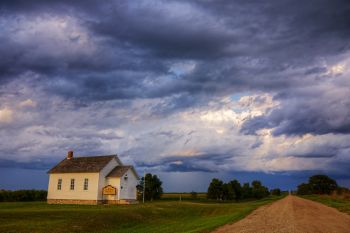 1886 Sievers School in rural Faulk County.