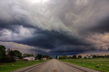 Ominous clouds over Zell.