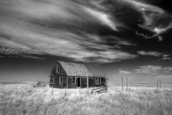 Abandonded ranch near Thunder Butte in Ziebach County.